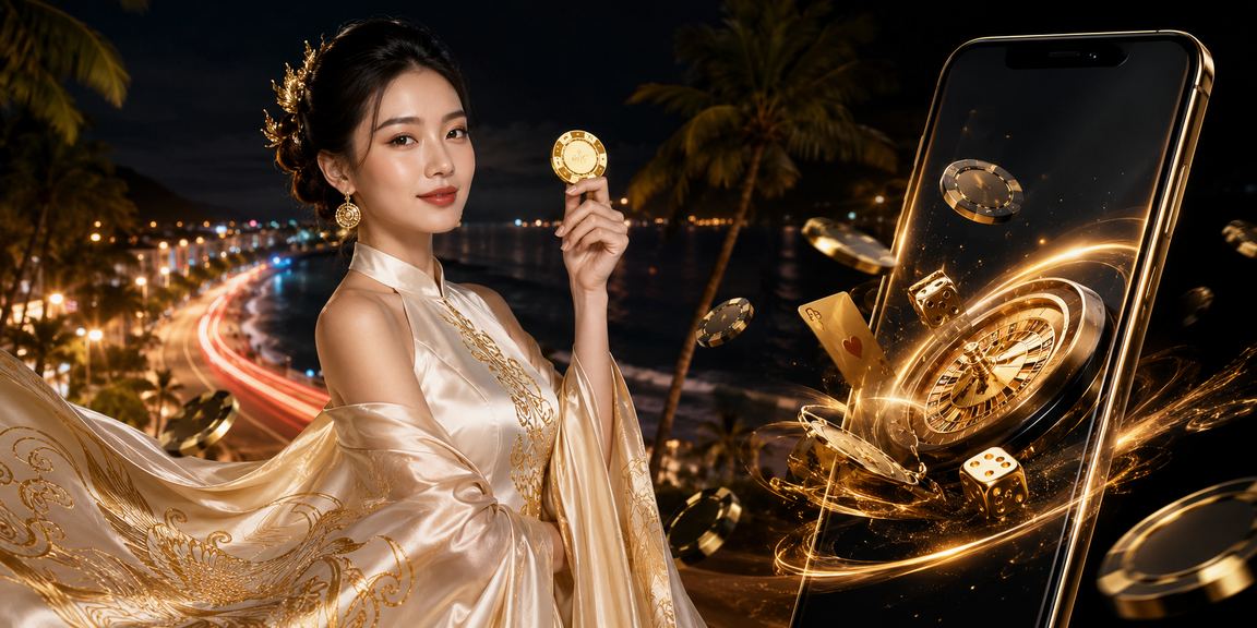 Người phụ nữ mặc áo dài truyền thống tại Mũi Né tham gia chương trình VIP bonus của fcitx5 trên điện thoại